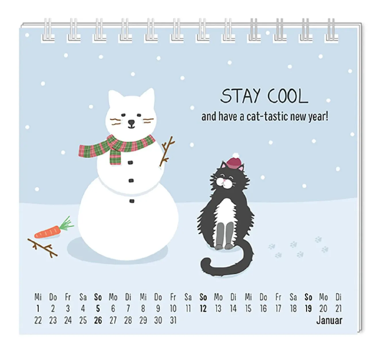 Discount NANU-NANA Mini-Tischkalender 2025, Katzen