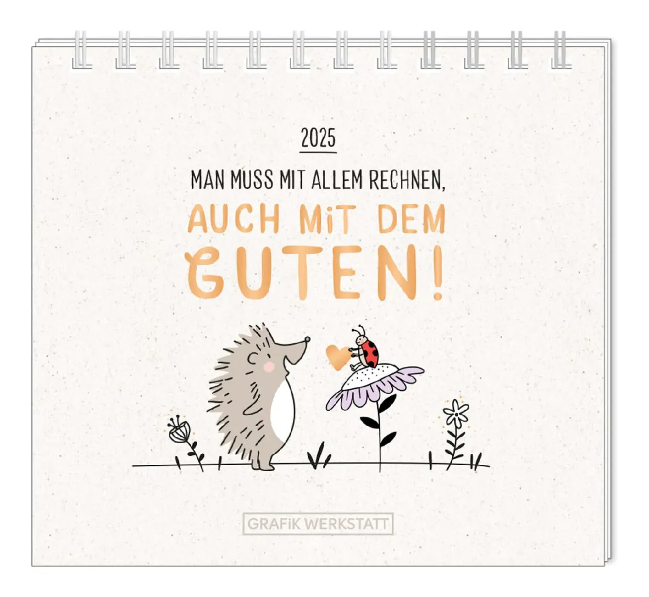 Fashion NANU-NANA Mini-Tischkalender 2025, Man Muss Mit Allem Rechnen