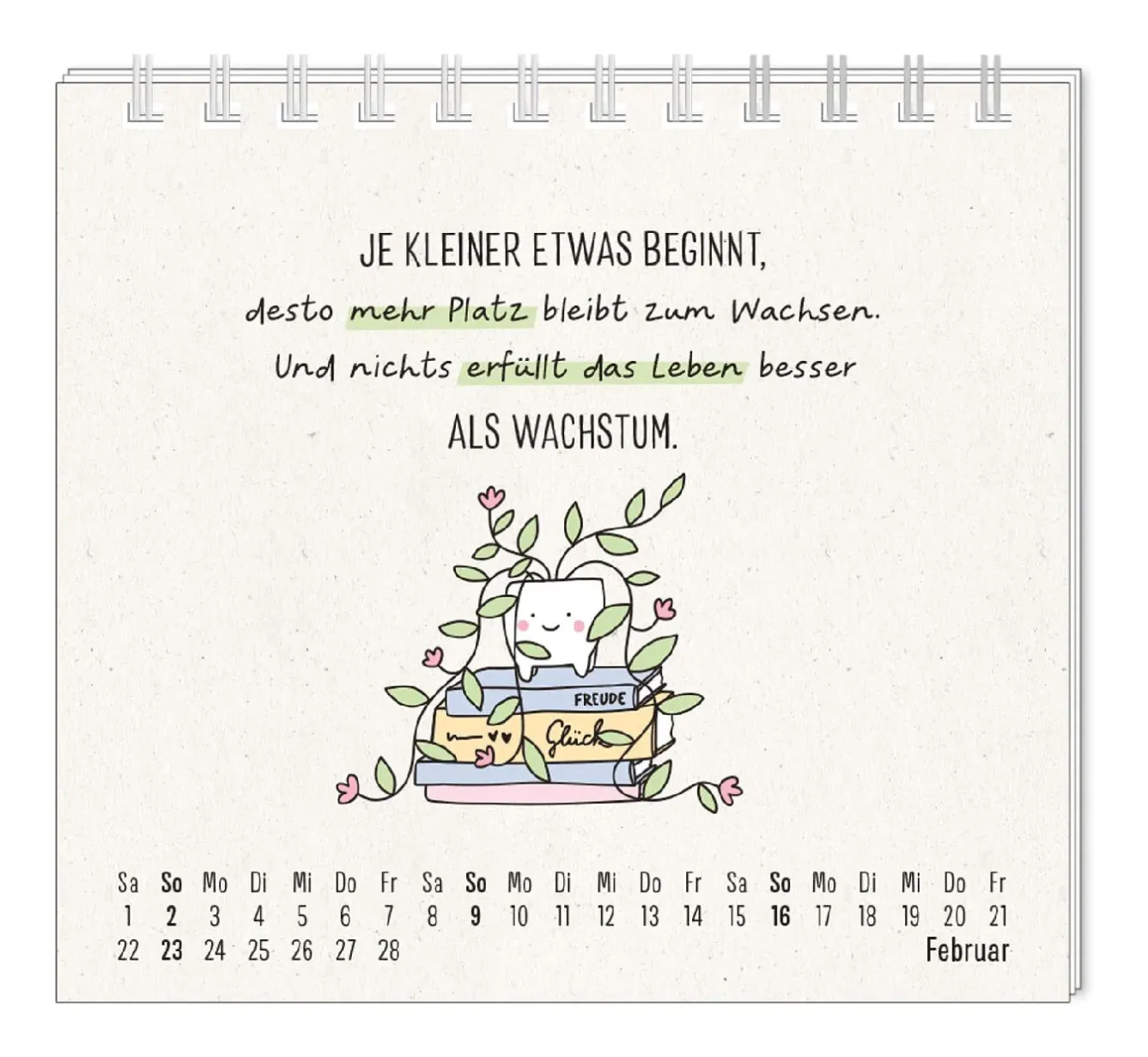 Fashion NANU-NANA Mini-Tischkalender 2025, Man Muss Mit Allem Rechnen