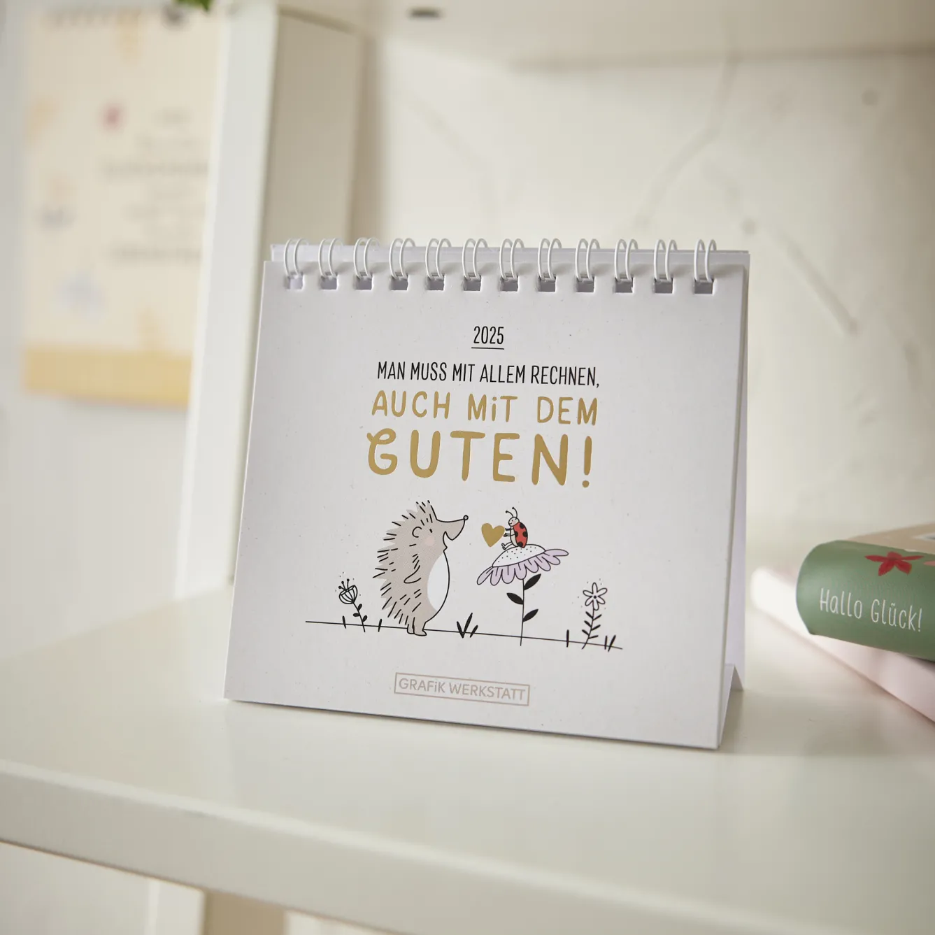 Fashion NANU-NANA Mini-Tischkalender 2025, Man Muss Mit Allem Rechnen