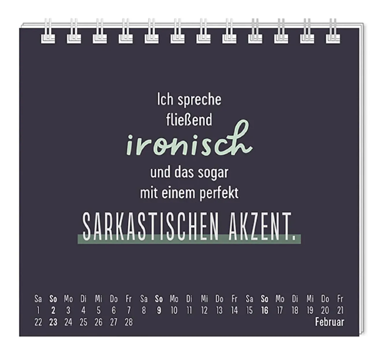 Best NANU-NANA Mini-Tischkalender 2025, Nett Kann Ich Auch