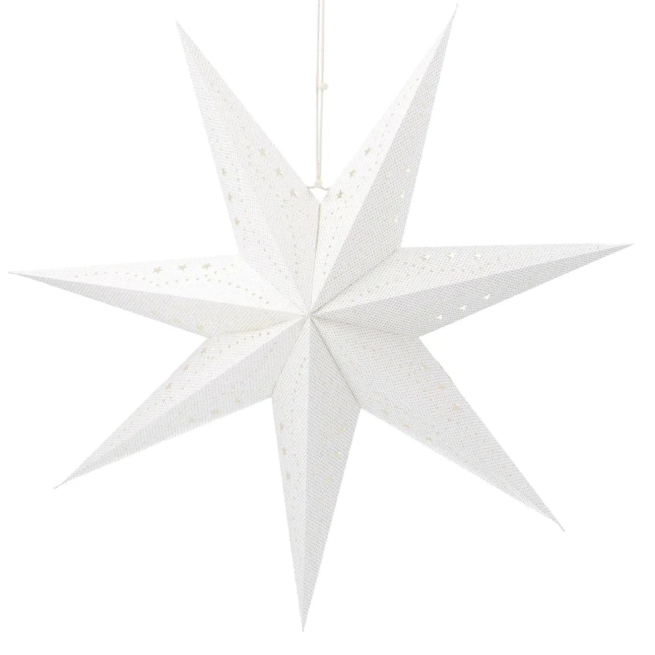 Outlet NANU-NANA Papierstern, 60 Cm, Punkte/weiß-silber