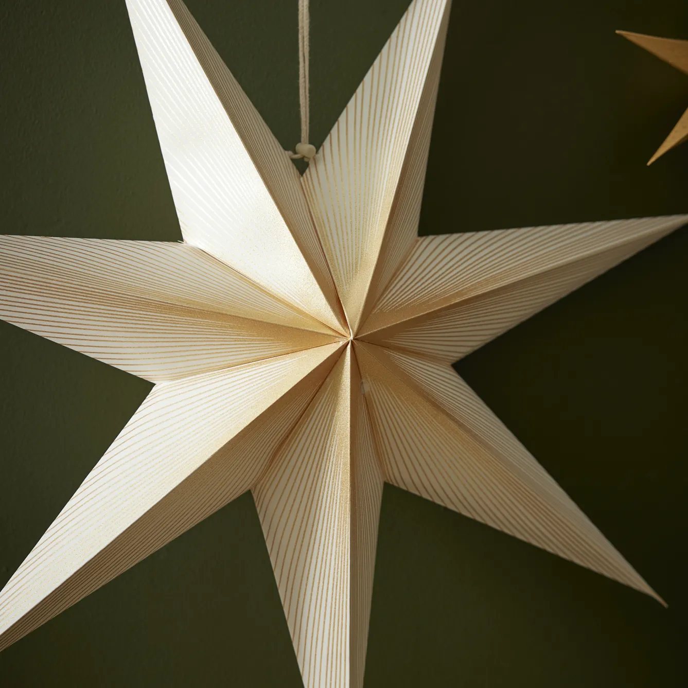 New NANU-NANA Papierstern, 60 Cm, Verlauf/weiß-gold
