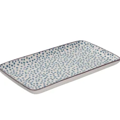 Fashion NANU-NANA Platte China, Blau, Dots, 23 Cm