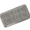 Outlet NANU-NANA Platte China, Goldrand, Schwarz/weiß, Striche, 23 Cm