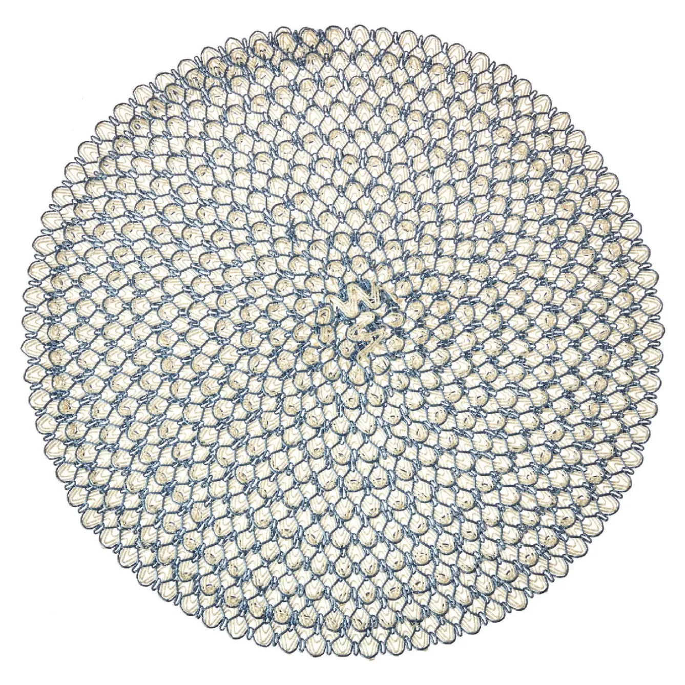 New NANU-NANA Platzset Aurora, Rund/blau, 38 Cm