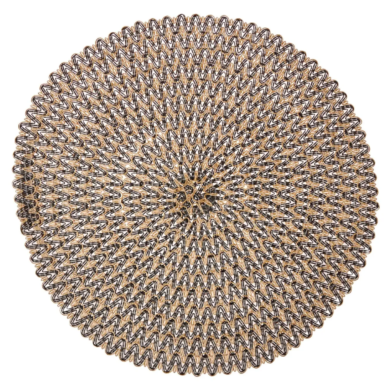 Clearance NANU-NANA Platzset Aurora, Rund/schwarz, 38 Cm
