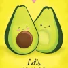 Outlet NANU-NANA Poster Avocado - Let's Avocuddle, Nr. 64