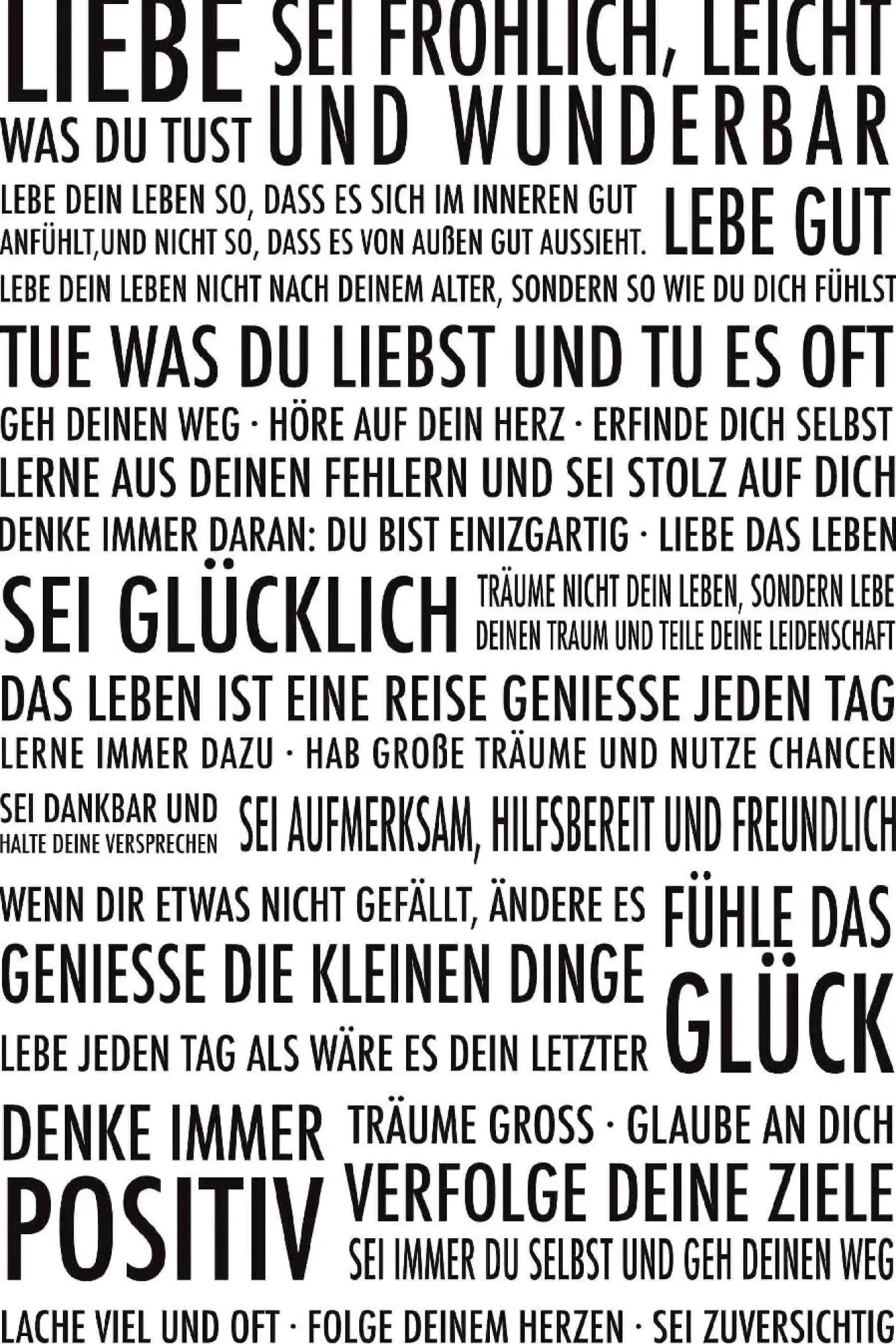 Hot NANU-NANA Poster Immer Positiv, Nr. 61