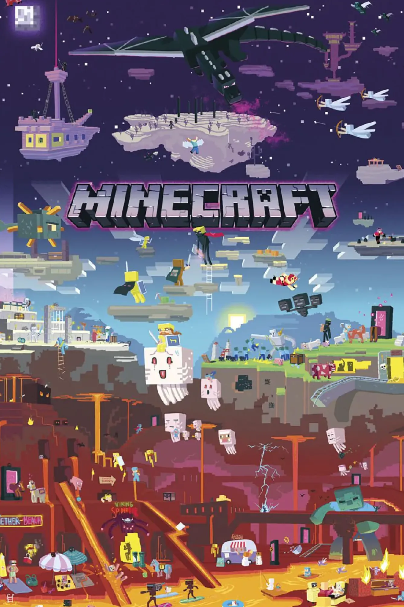 New NANU-NANA Poster Minecraft World Beyond, Nr. 224