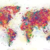 Best NANU-NANA Poster World Map - Colour Splash, Nr. 9