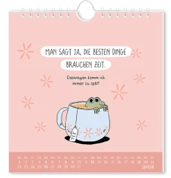 Sale NANU-NANA Postkarten Kalender, 2025, Der Frühe Vogel