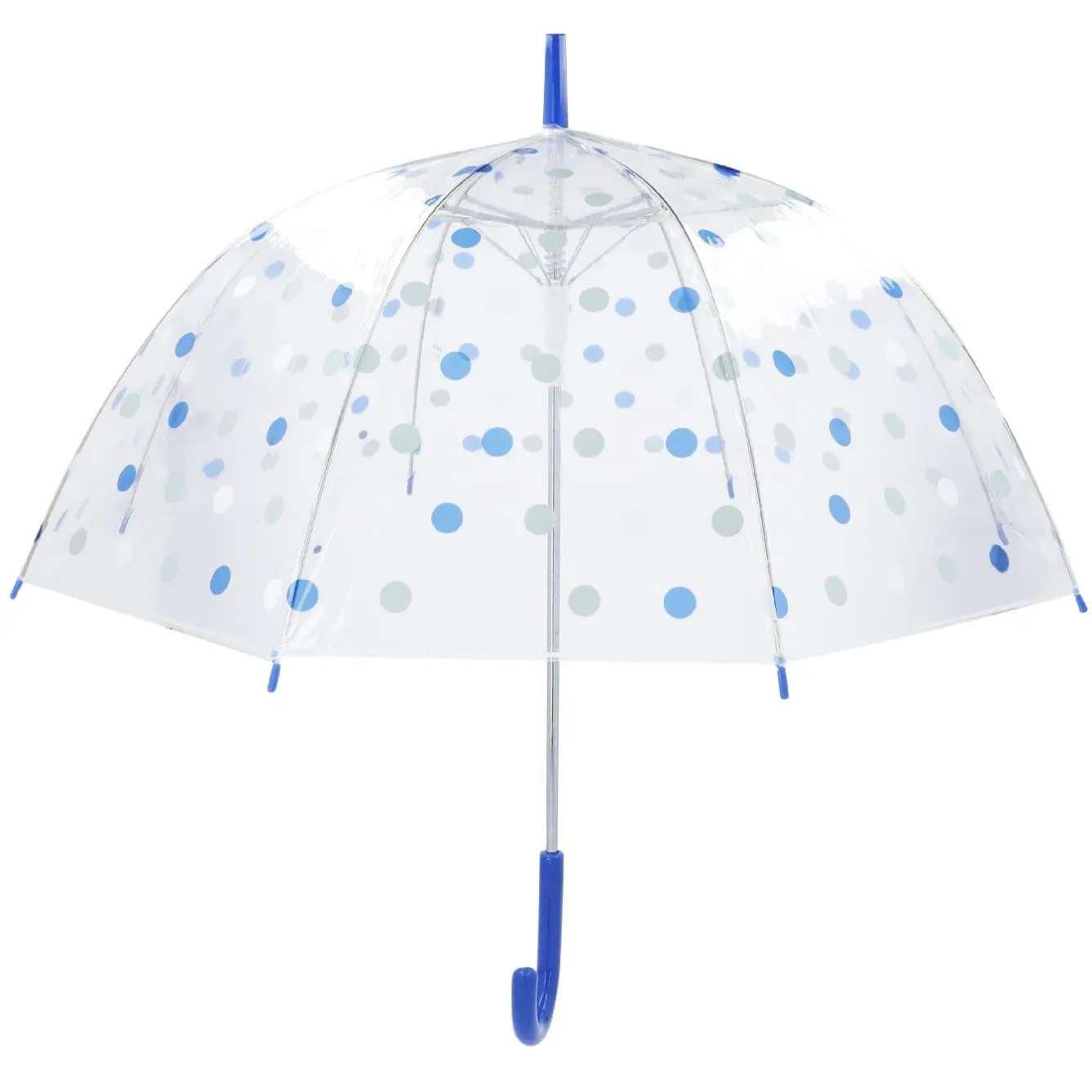 Sale NANU-NANA Regenschirm Transparent, Dots, Blau, 82 Cm