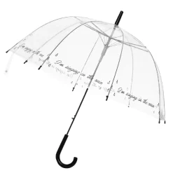 New NANU-NANA Regenschirm Transparent, Singing, 82 Cm