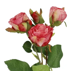 Best NANU-NANA Rose Alina, 3 Blüten/dunkelrosa, 38 Cm