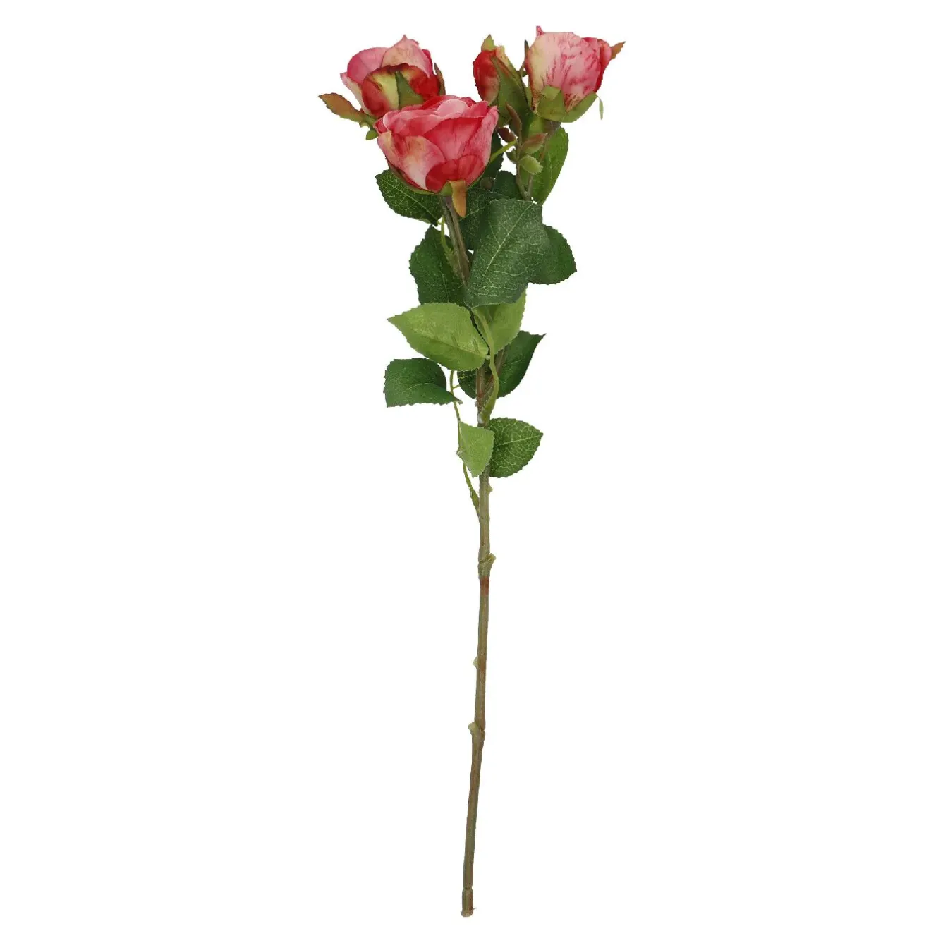Best NANU-NANA Rose Alina, 3 Blüten/dunkelrosa, 38 Cm