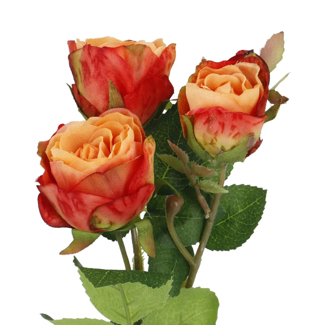 Sale NANU-NANA Rose Alina, 3 Blüten/orange, 38 Cm