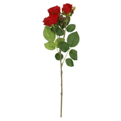 Best NANU-NANA Rose Alina, 3 Blüten/rot, 38 Cm
