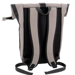 Hot NANU-NANA Rucksack Rolltop Mit Reflektor, Taupe, 16 Liter