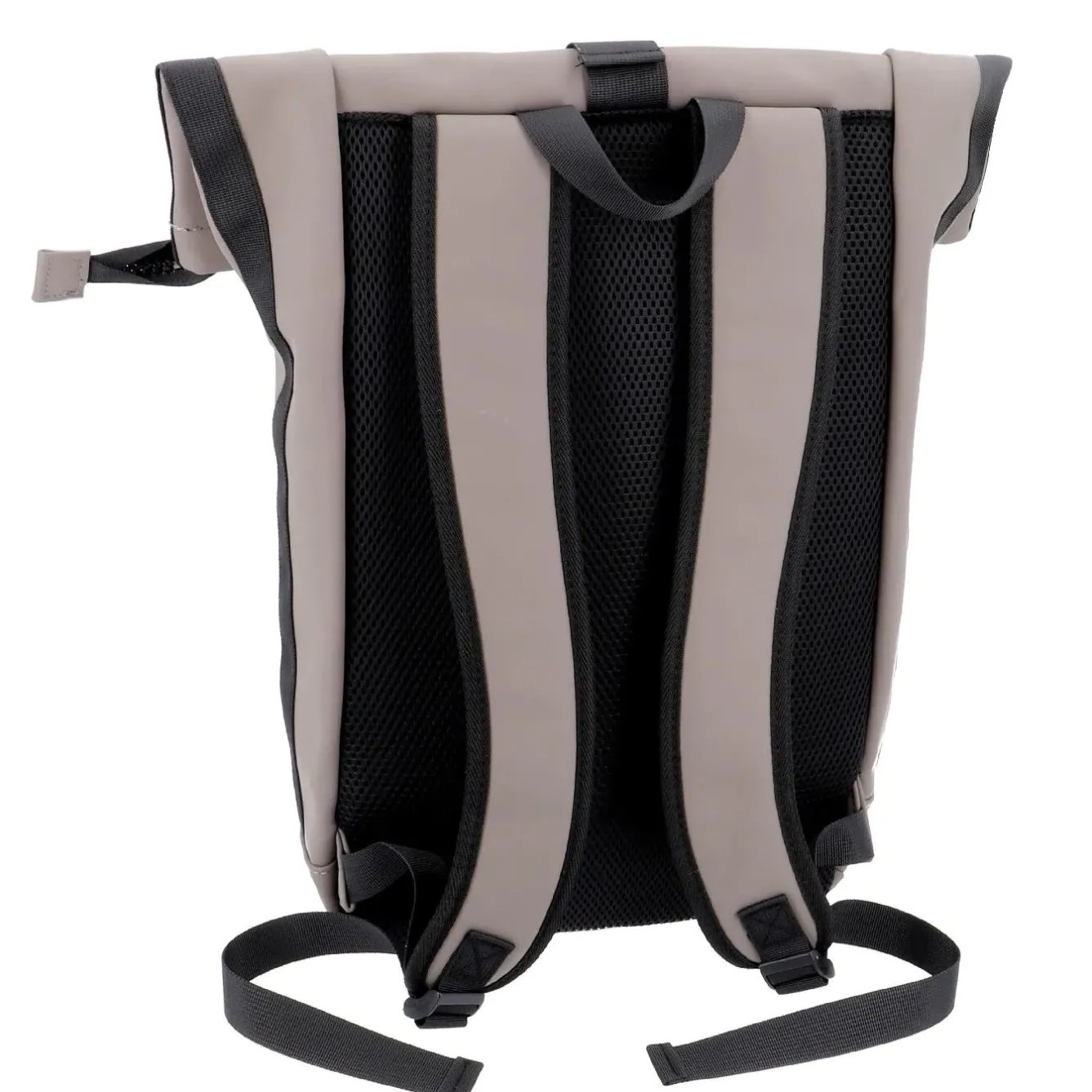 Hot NANU-NANA Rucksack Rolltop Mit Reflektor, Taupe, 16 Liter