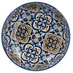 Hot NANU-NANA Schale China, Flach, Blau/gelb, 12 Cm
