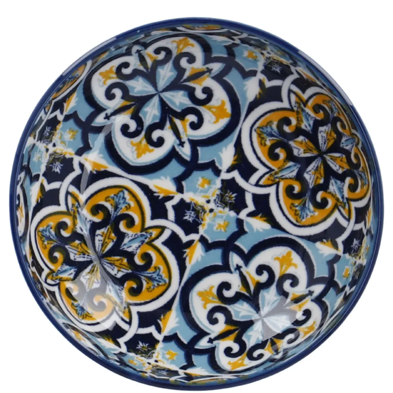 Sale NANU-NANA Schale China, Flach, Blau/gelb, 9 Cm