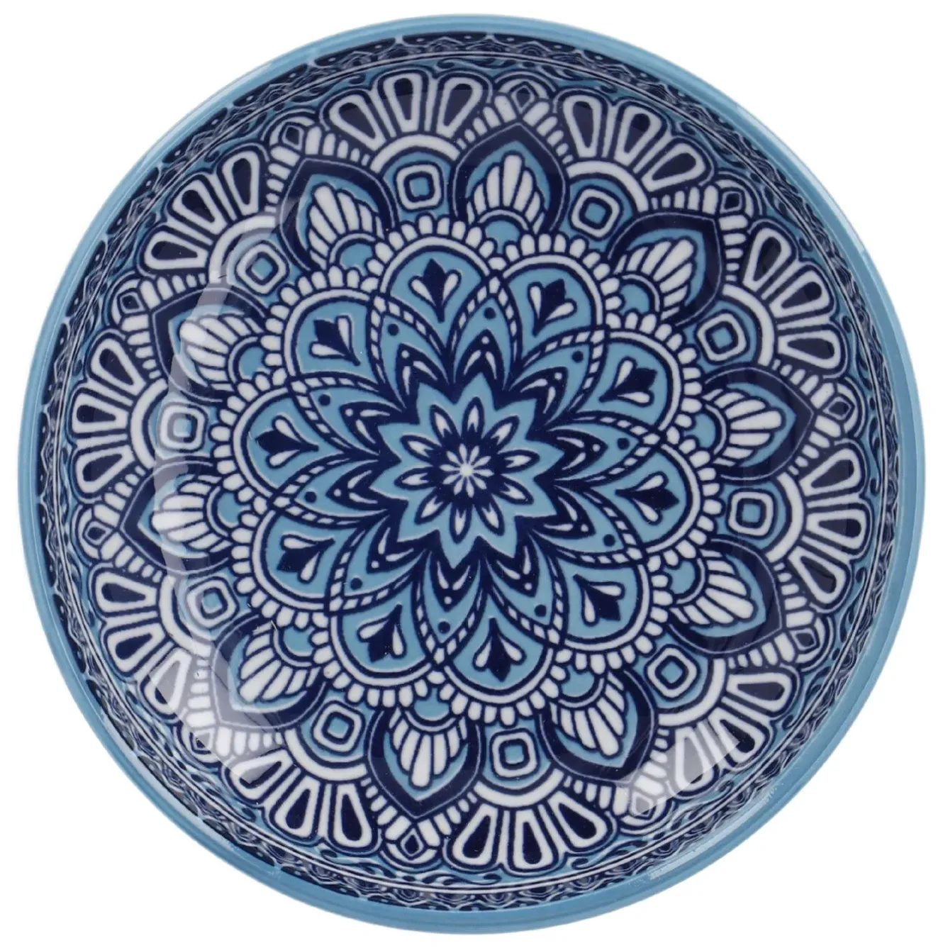 New NANU-NANA Schale China, Flach, Blau/hellblau, 15 Cm
