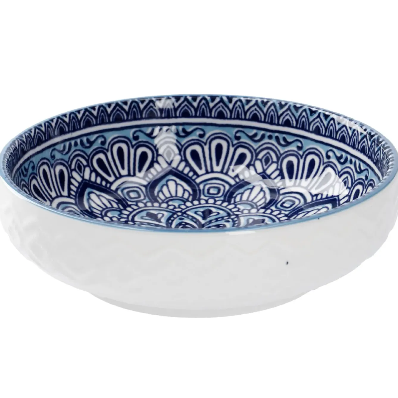 Clearance NANU-NANA Schale China, Flach, Blau/hellblau, 12 Cm