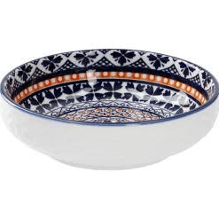 Outlet NANU-NANA Schale China, Flach, Blau/orange, 12 Cm