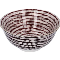 Online NANU-NANA Schale China, Groß, Bordeaux/weiß, Stäbchen/Kreis