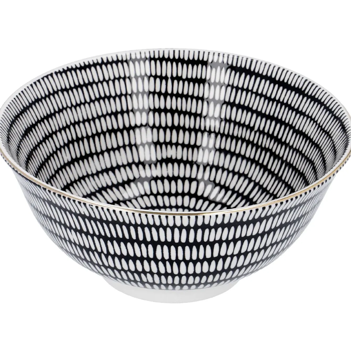 Online NANU-NANA Schale China, Groß, Schwarz/weiß, Stäbchen/Kreis