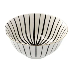 Clearance NANU-NANA Schale China, Groß, Schwarz/weiß, Strahlen/breit