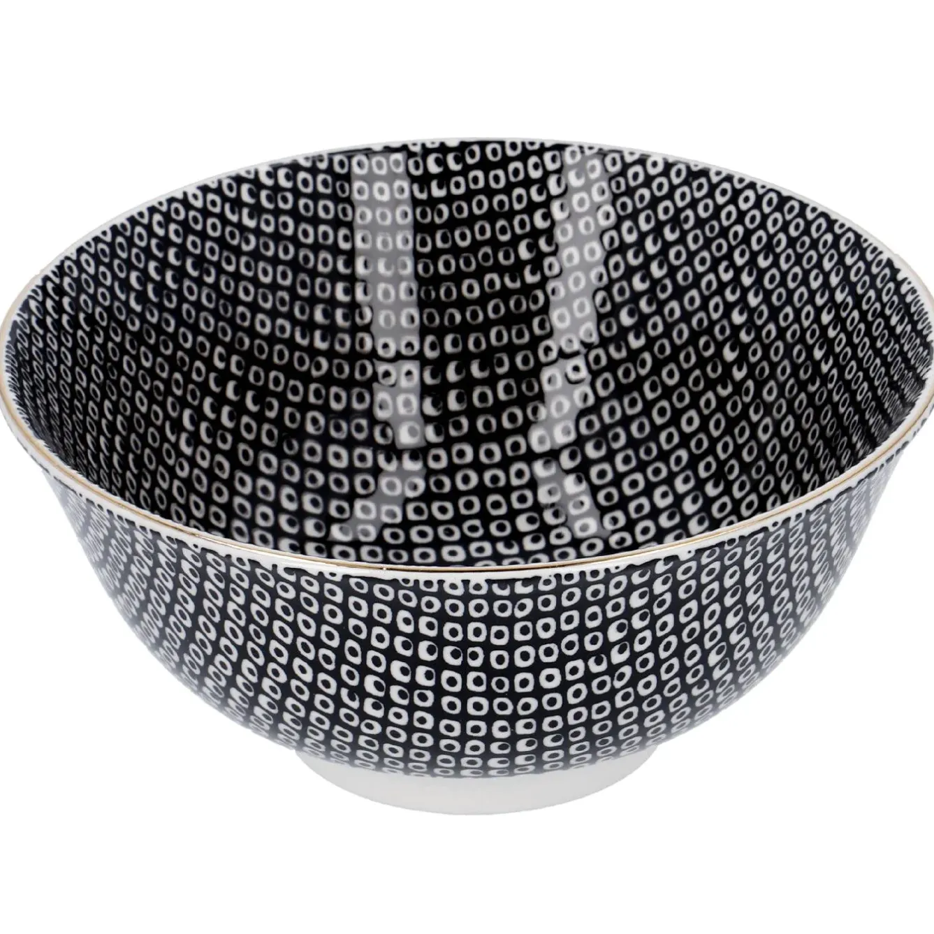 Hot NANU-NANA Schale China, Groß, Schwarz/weiß, Perlen