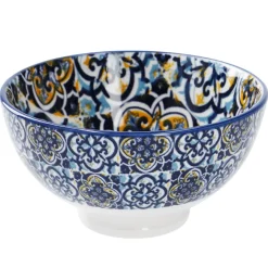 Discount NANU-NANA Schale China, Hoch, Blau/gelb, 9.5 Cm