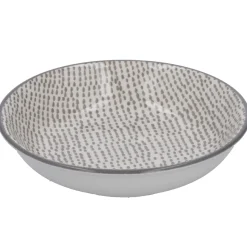 Clearance NANU-NANA Schale China, Klein, Dunkelgrau/weiß, Striche