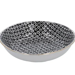 Outlet NANU-NANA Schale China, Klein, Schwarz/weiß, Perlen