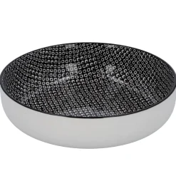 Outlet NANU-NANA Schale China Mit Rand, Perlen, Schw/wss, 17 Cm