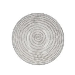 New NANU-NANA Schale China, Tief, Stäbchen/Kreis, Dunkelgrau/wss, 13 Cm