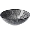 Outlet NANU-NANA Schale China, Tief, Striche, Schw/wss, 13 Cm