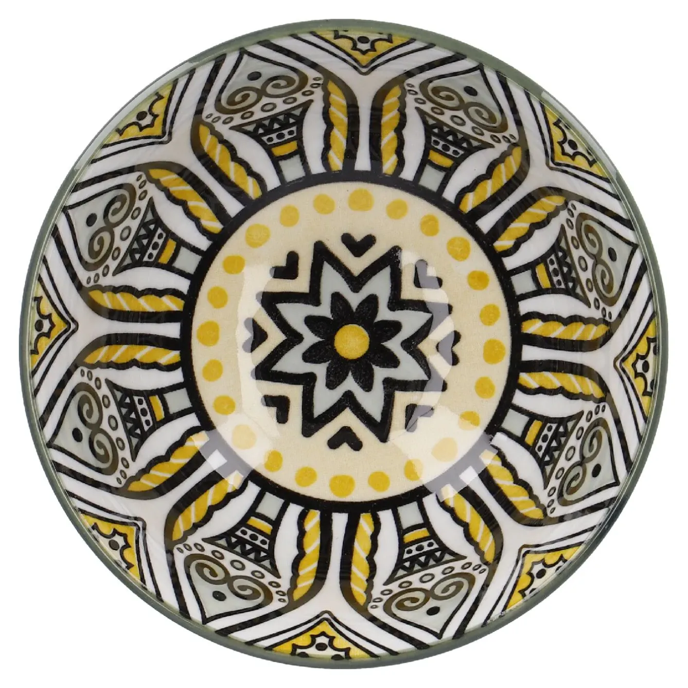 Discount NANU-NANA Schale Lisa, Tief, Gelb, 11 Cm