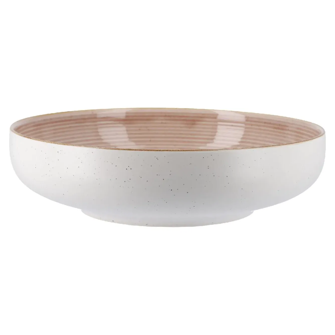 Fashion NANU-NANA Schale Rille, Creme, 20 Cm