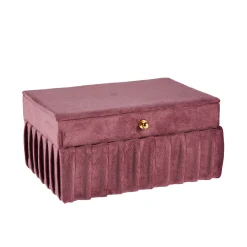 Hot NANU-NANA Schmuckbox Edel, Dunkelpink, 18 Cm