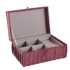 Hot NANU-NANA Schmuckbox Edel, Dunkelpink, 18 Cm
