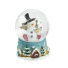 Fashion NANU-NANA Schneekugel Figur, Schneemann/Zylinder, 4.5 X 6 Cm