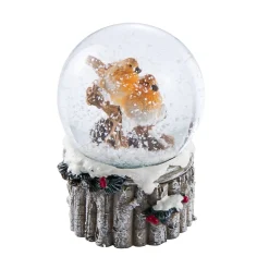 Hot NANU-NANA Schneekugel Vogel, Ast/links, 4.5 X 6 Cm