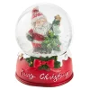Best NANU-NANA Schneekugel, Weihnachtsmann/Tanne, 6.5 X 8.5 Cm
