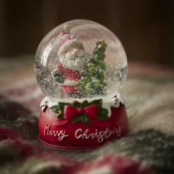 Best NANU-NANA Schneekugel, Weihnachtsmann/Tanne, 6.5 X 8.5 Cm