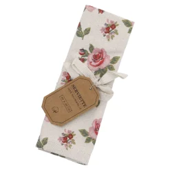 Clearance NANU-NANA Serviette Rosen, Natur, 40 X 40 Cm