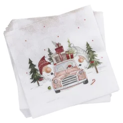 Fashion NANU-NANA Serviette Wichtel/Auto, 20 Stück