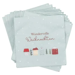 Fashion NANU-NANA Serviette Xmas-Motiv, Haus, 20 Stück